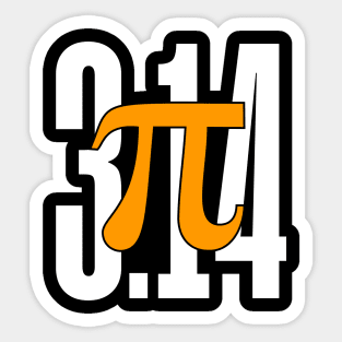 Pi 314 Math Teacher Pi National Day Sticker